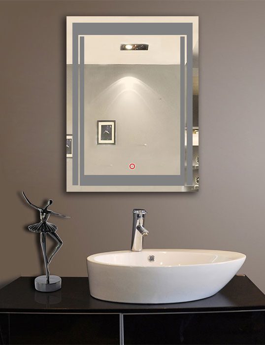 Rectangular LED Mirror India – Modern Bathroom Mirror with Full LED Border