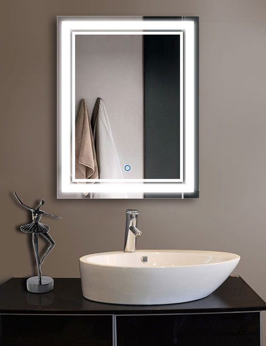 Rectangular LED Mirror India – Premium Bathroom Mirror with Illuminated LED Border