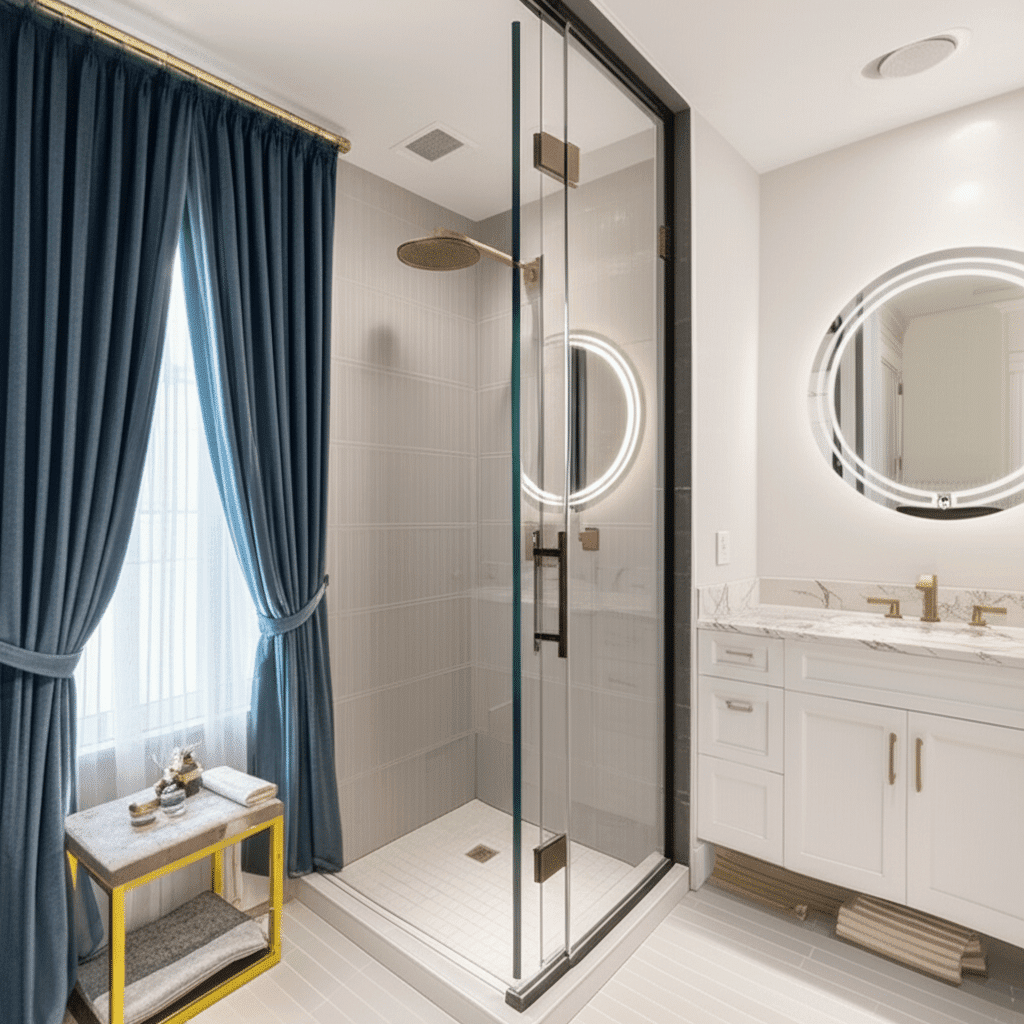 Double Ring Round LED Mirror with Anti-Fog & Touch Sensor