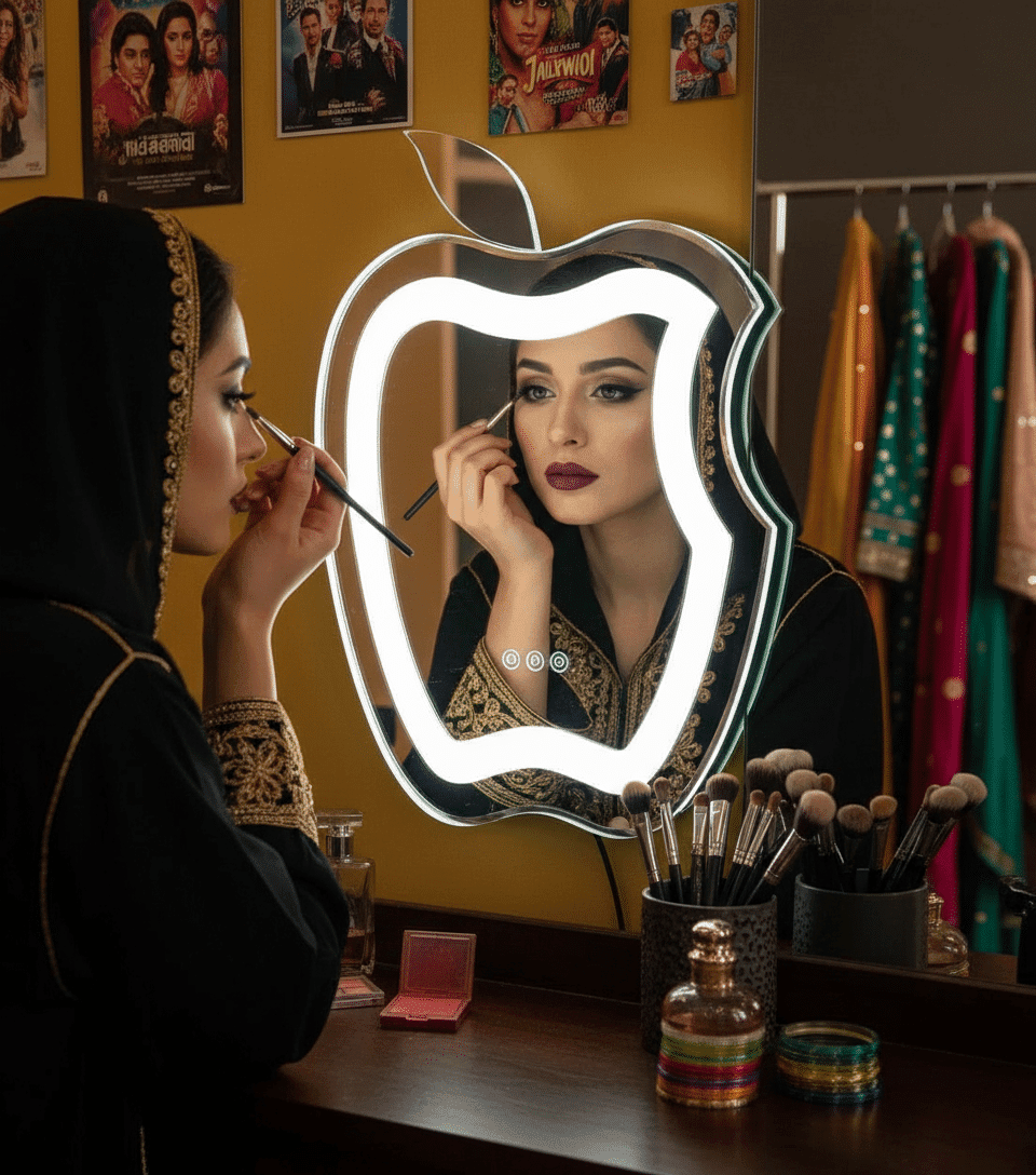 Apple Shape LED Bathroom Mirror