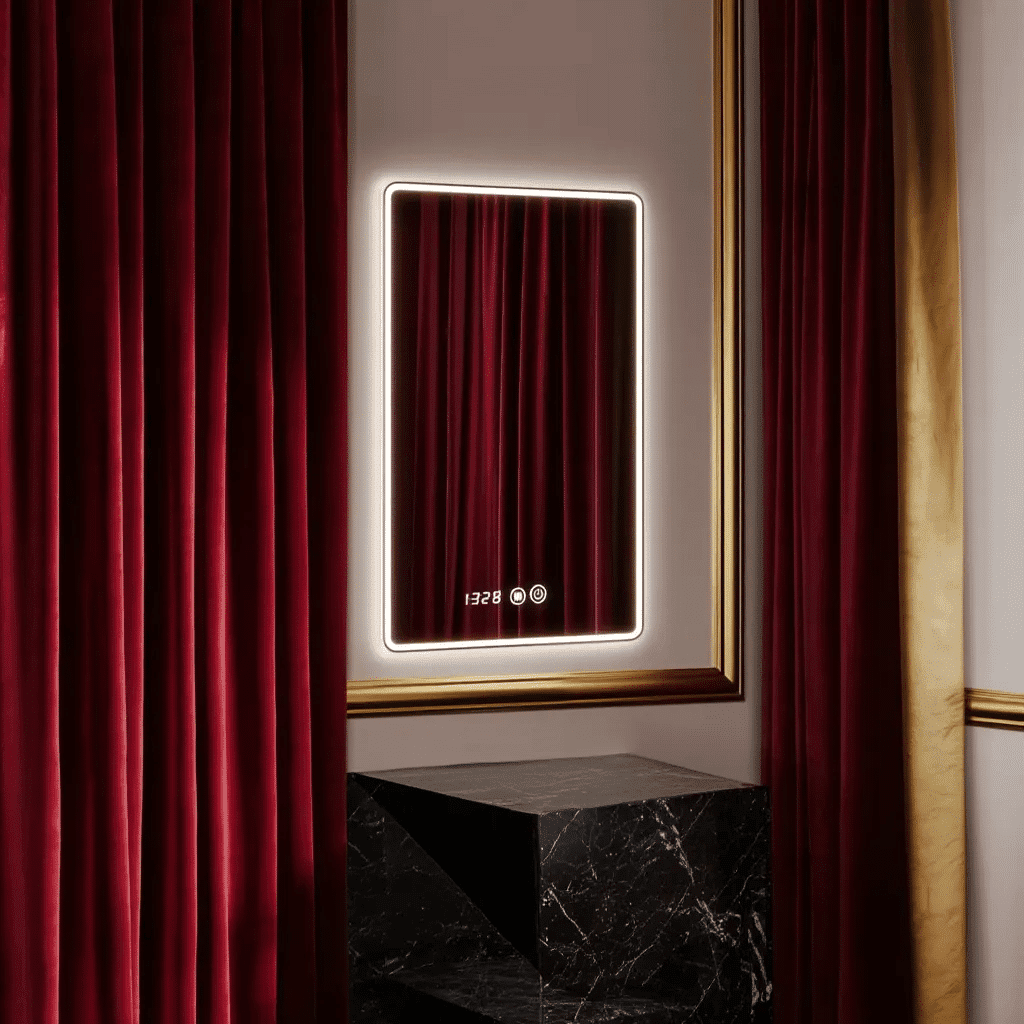 Luxury LED Mirror for Bedroom Vanity with Soft Ambient Lighting