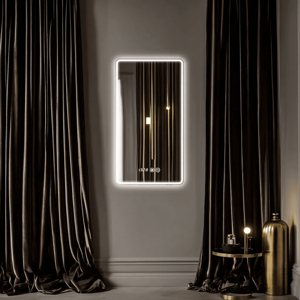 Luxury LED Mirror for Bedroom Vanity with Soft Ambient Lighting