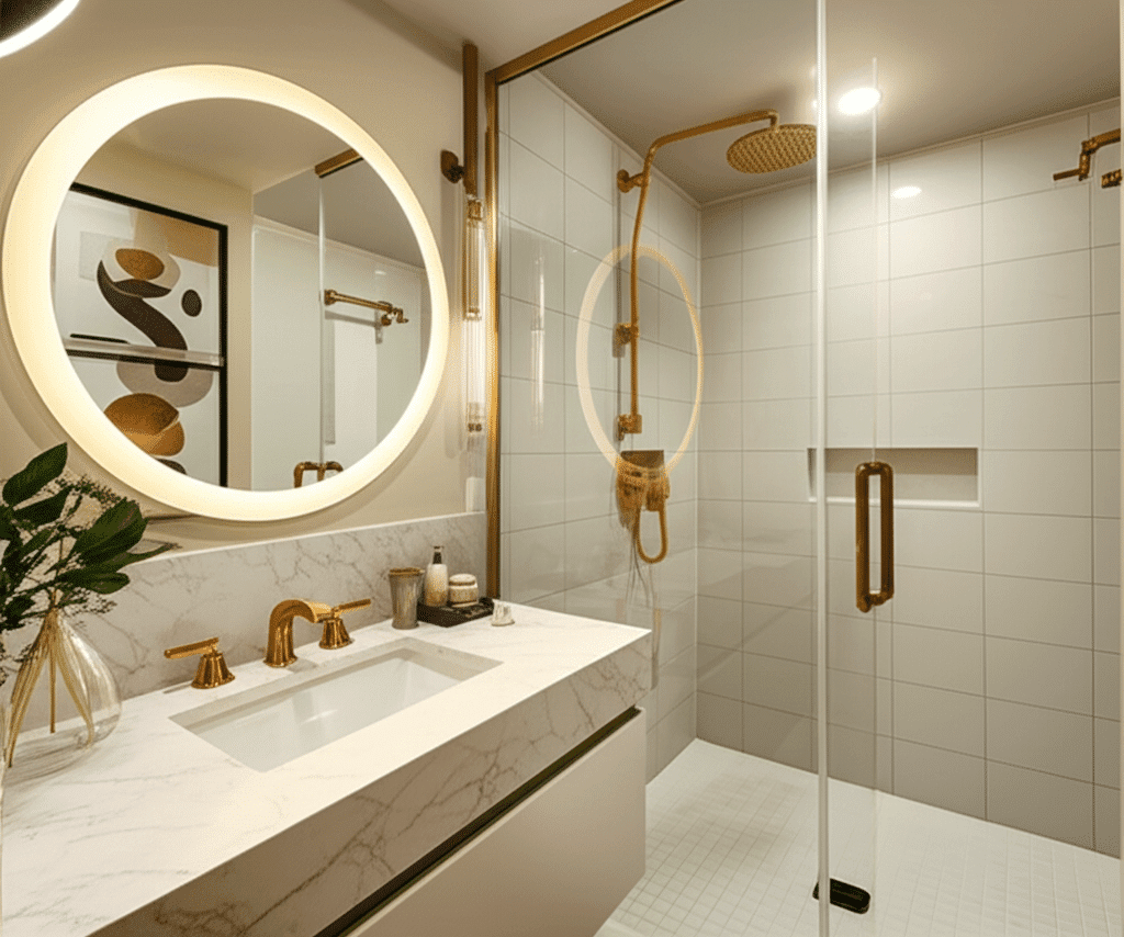 Modern Round LED Decorative Mirror