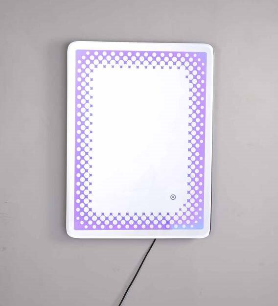 fab LED Mirror Rectangle Wall Mirror In Blue Colour