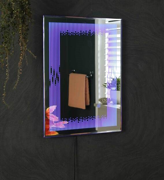 Led Rectangle Wall Mirror In Yellow Colour Led Rectangle Wall Mirror In Yellow Colour Mtsiu3 | LEDMirror.in