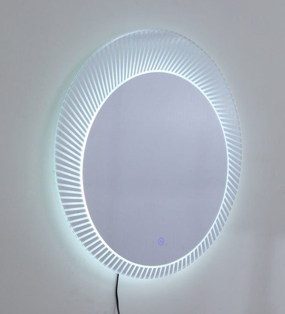 Infinity Glow Oval Mirror with LED Rim – Modern Decorative Wall Mirror
