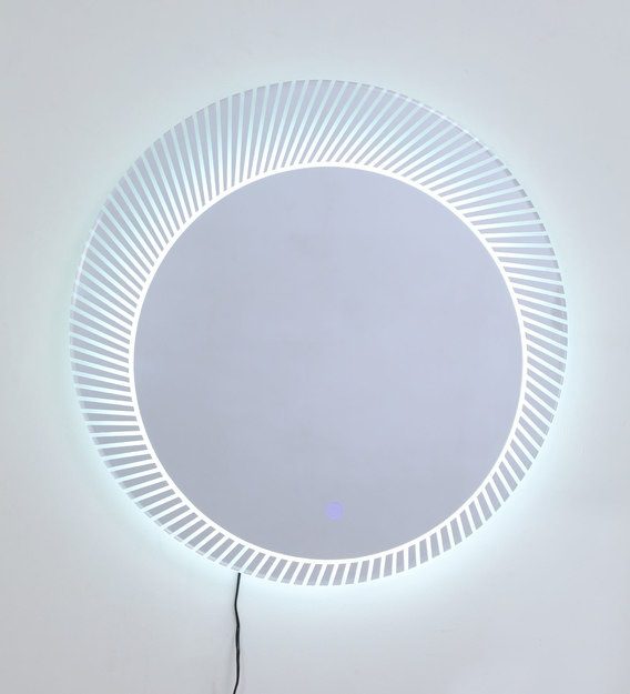 Infinity Glow Oval Mirror with LED Rim – Modern Decorative Wall Mirror