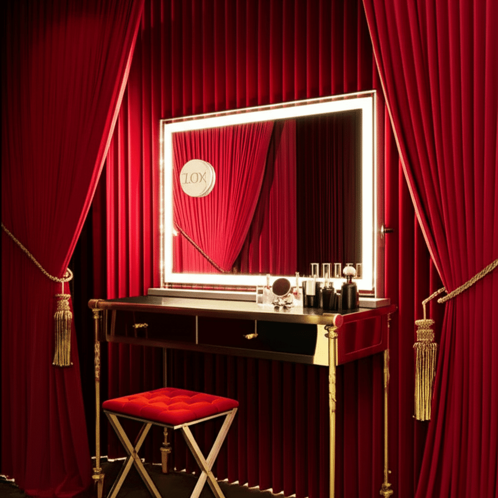 Luxury Rectangular LED Bathroom Mirror with 10X Magnifying Mirror