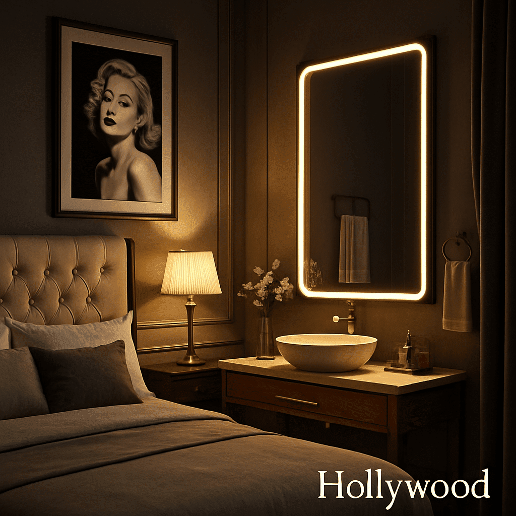 Decorative Wash Basin LED Mirror with Sensor