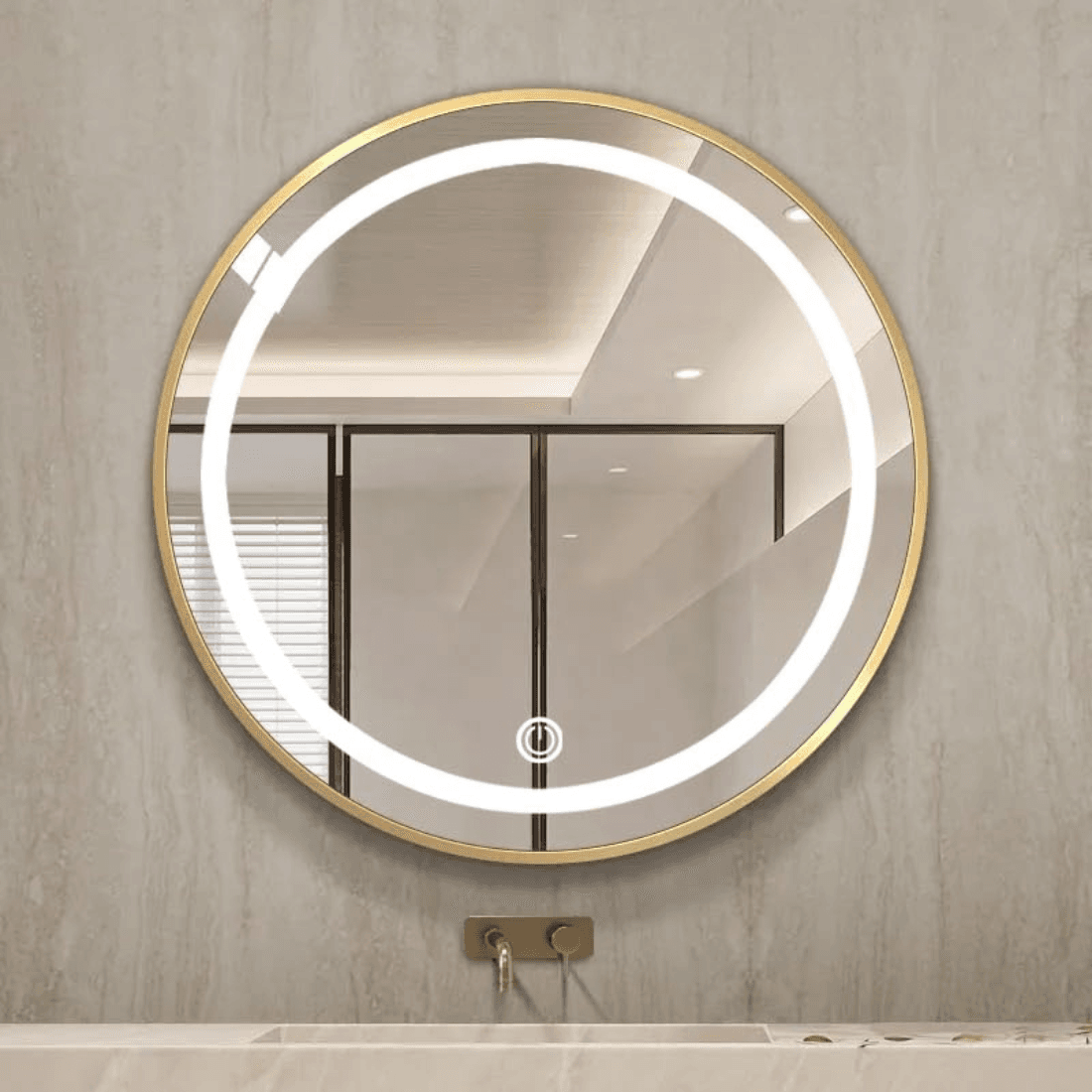 Luxury Round LED Bathroom Vanity Mirror