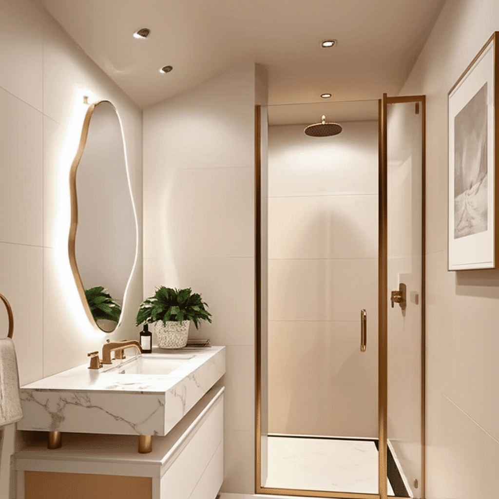 Modern Abstract Organic Wall Mirror