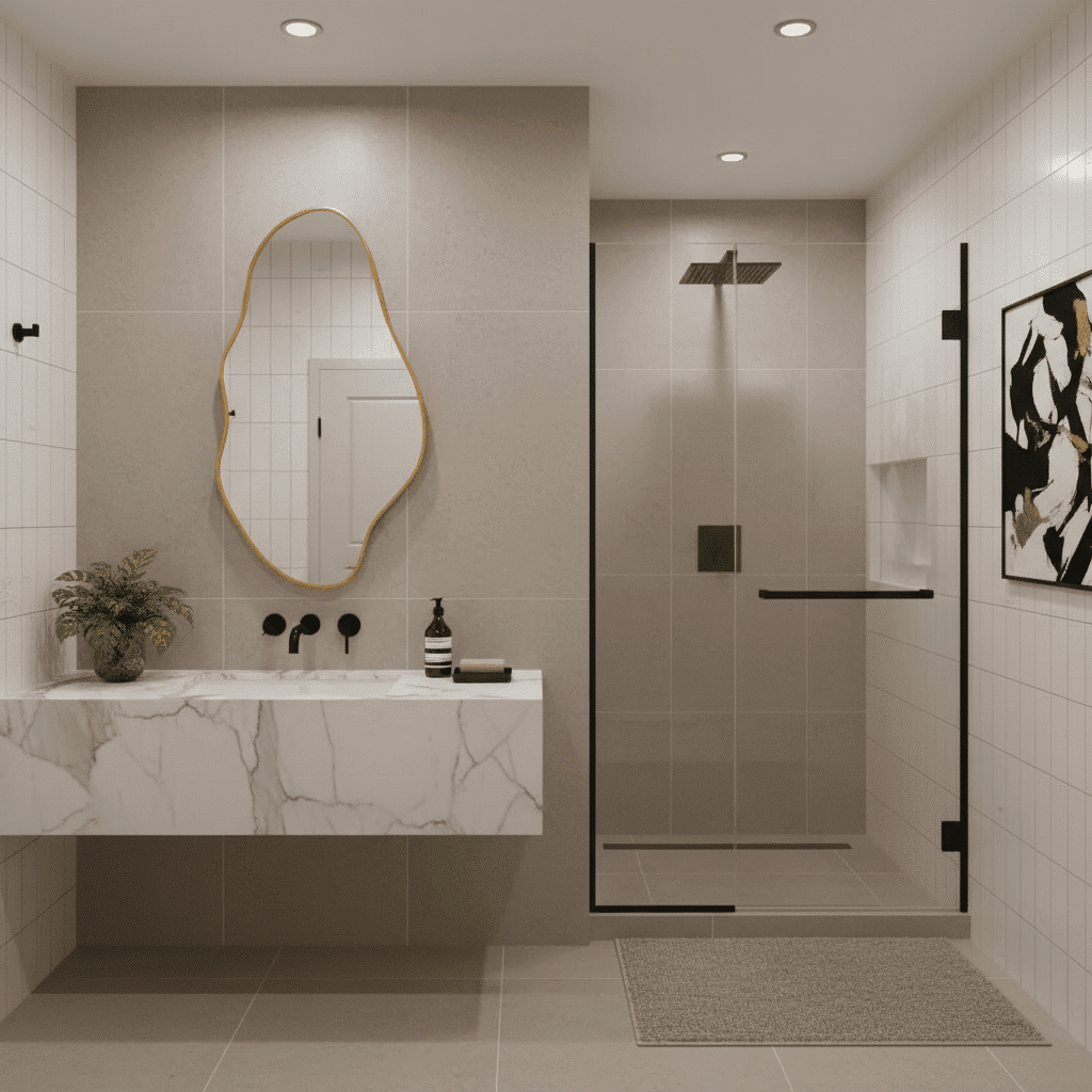 Modern Abstract Organic Wall Mirror