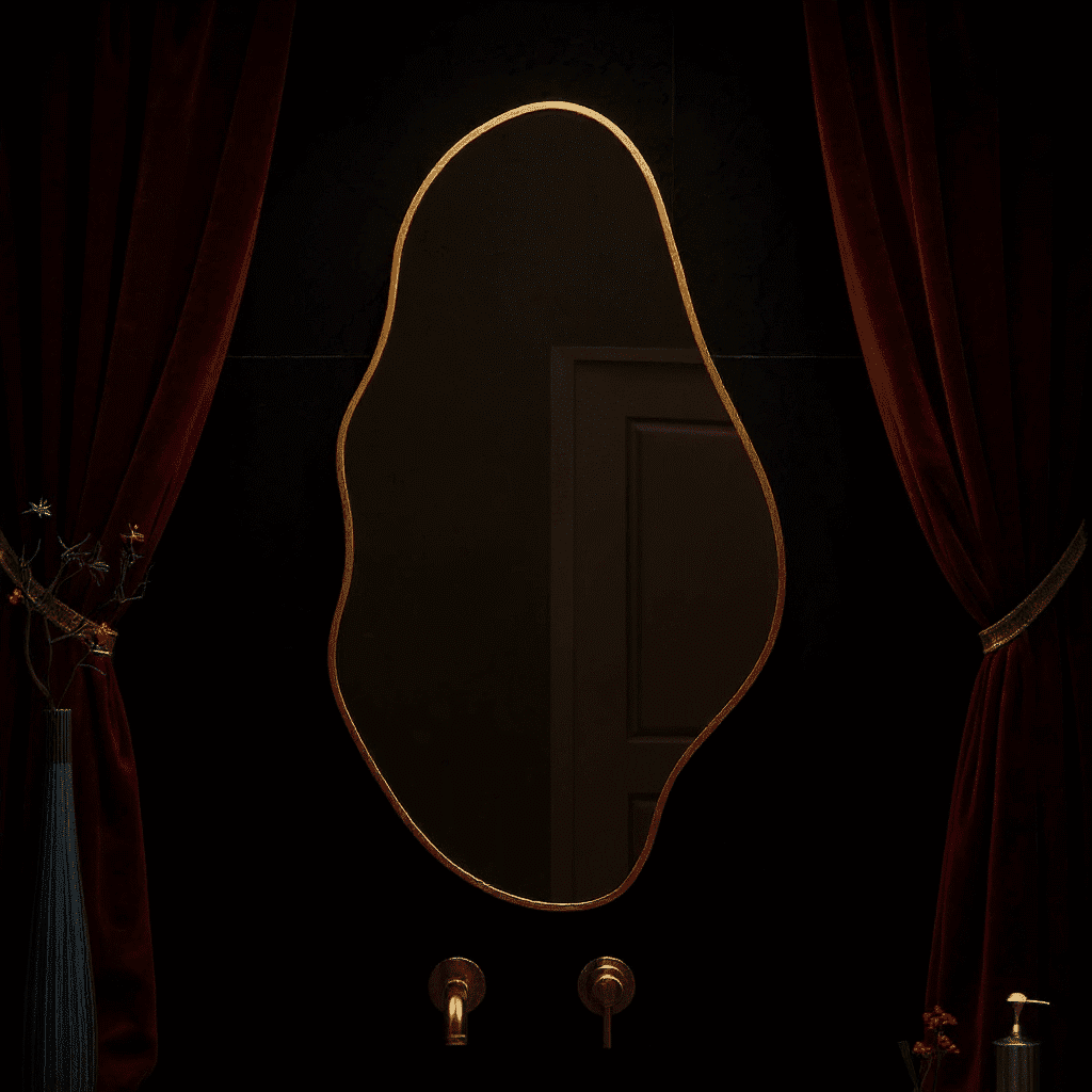 Modern Abstract Organic Wall Mirror