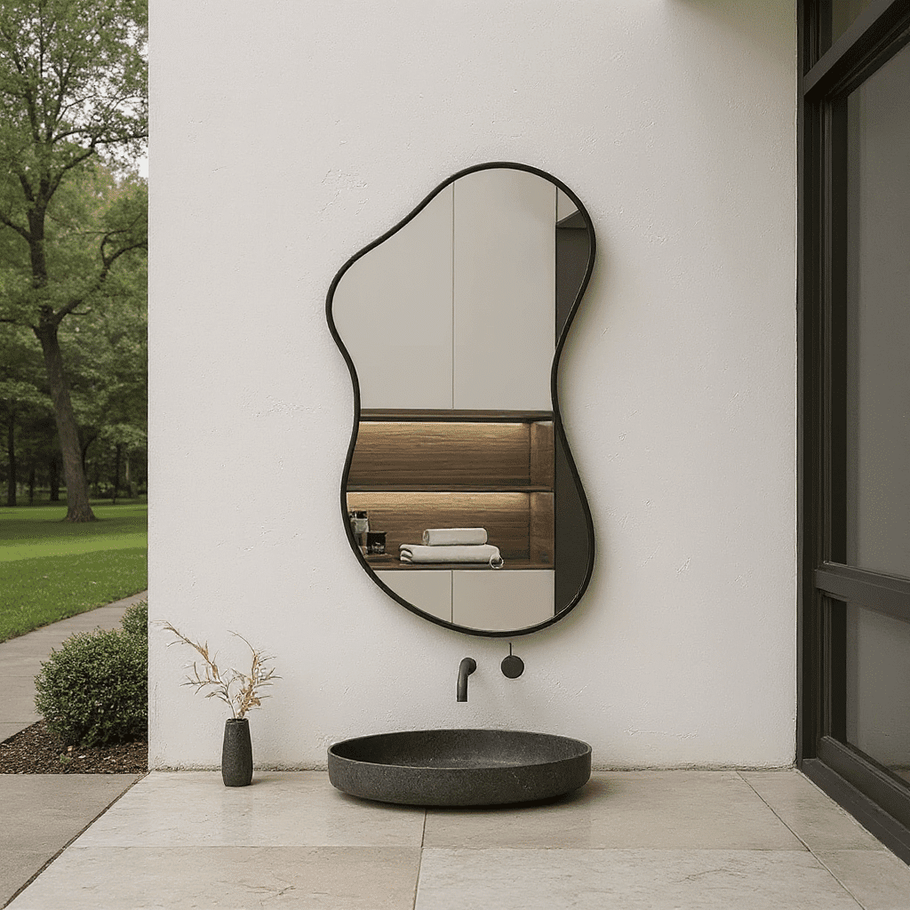 Luxury Organic Shape Bathroom Vanity Mirror