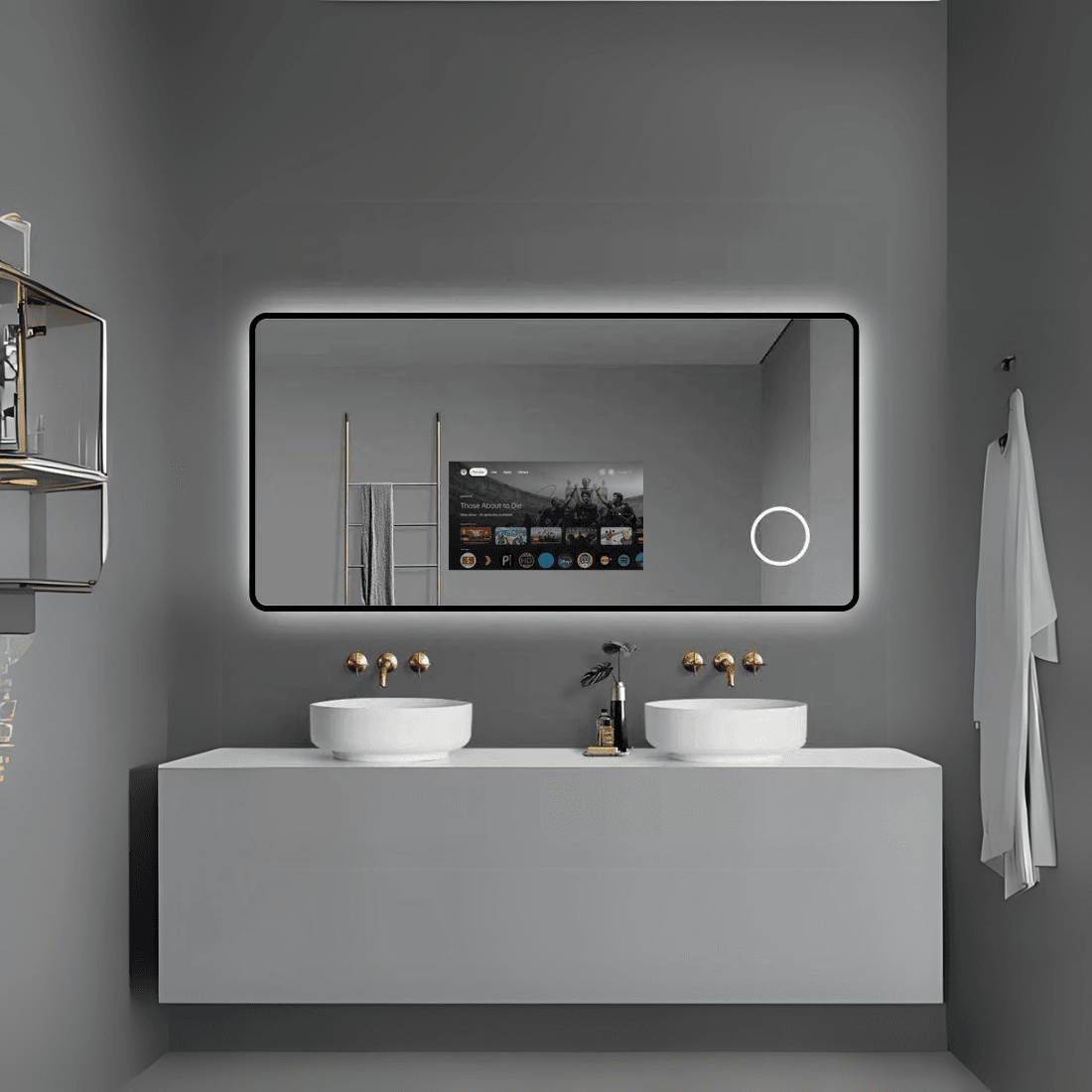 Exclusive Framed Rectangle Android Smart Mirror – 4K Resolution & Bluetooth 5.0