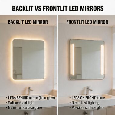 Premium Round Hollywood LED Makeup Mirror with Bulb Lights