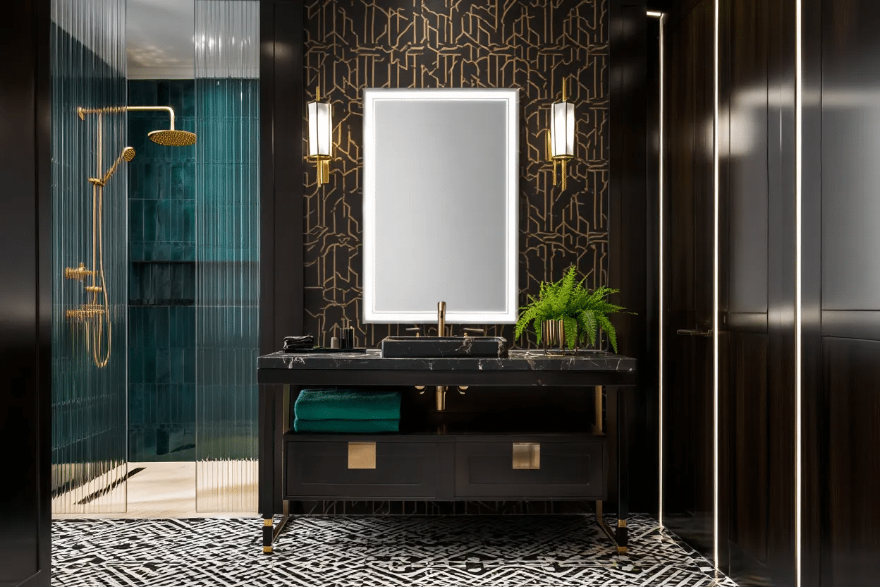 Elegant Frameless LED Bathroom Mirror for Luxury Interiors