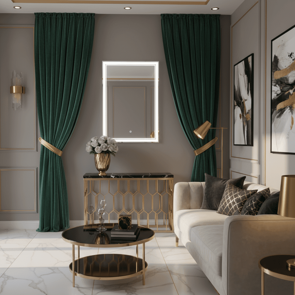 Elegant Frameless LED Bathroom Mirror for Luxury Interiors