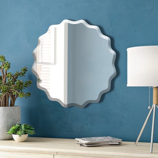 Customizable Round LED Bathroom Mirror with Personalized Quote