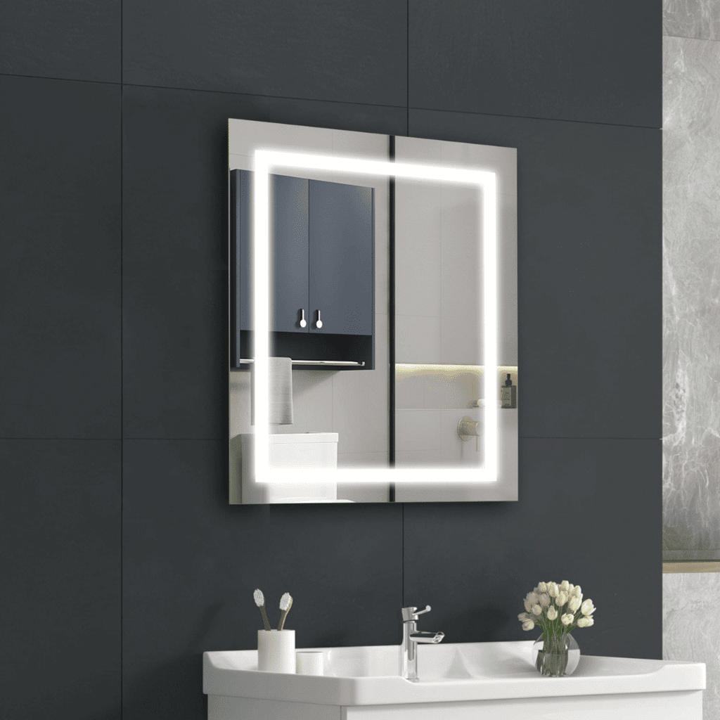 bathroom square le mirror 1