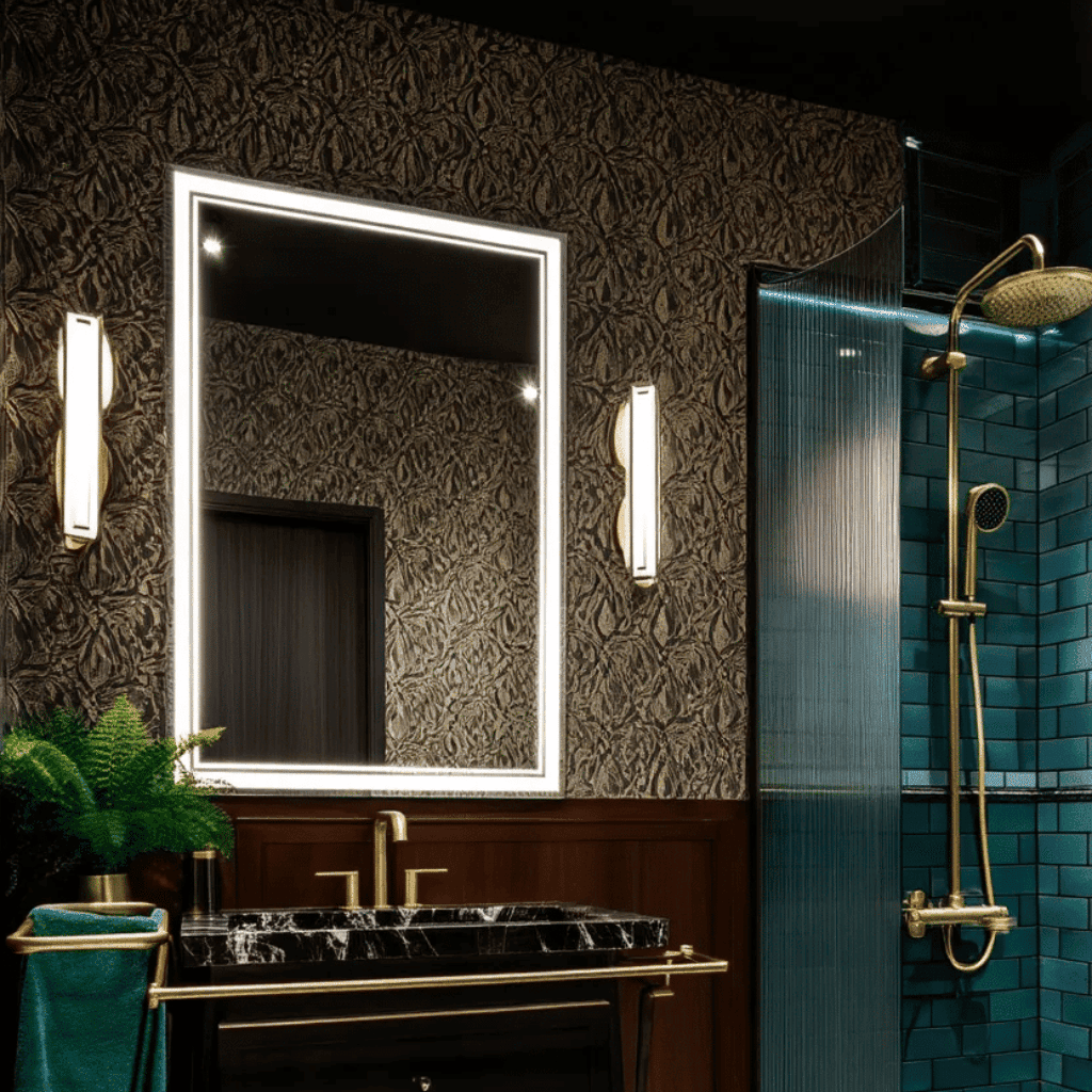 Elegant Frameless LED Bathroom Mirror for Luxury Interiors
