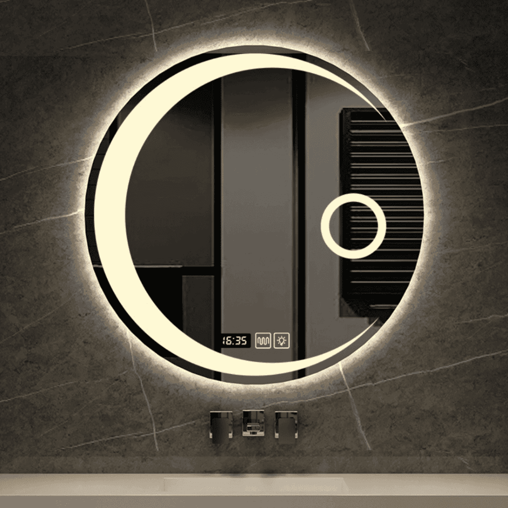 Framed 871 Round LED Wall Mirror with Sensor v1 Framed 871 Round LED Wall Mirror with Sensor v1