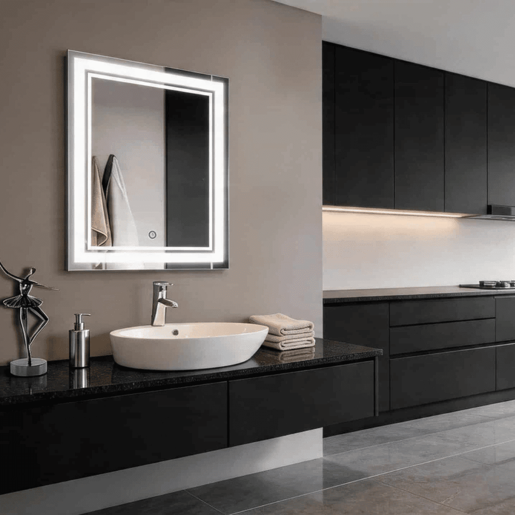 square led mirror
