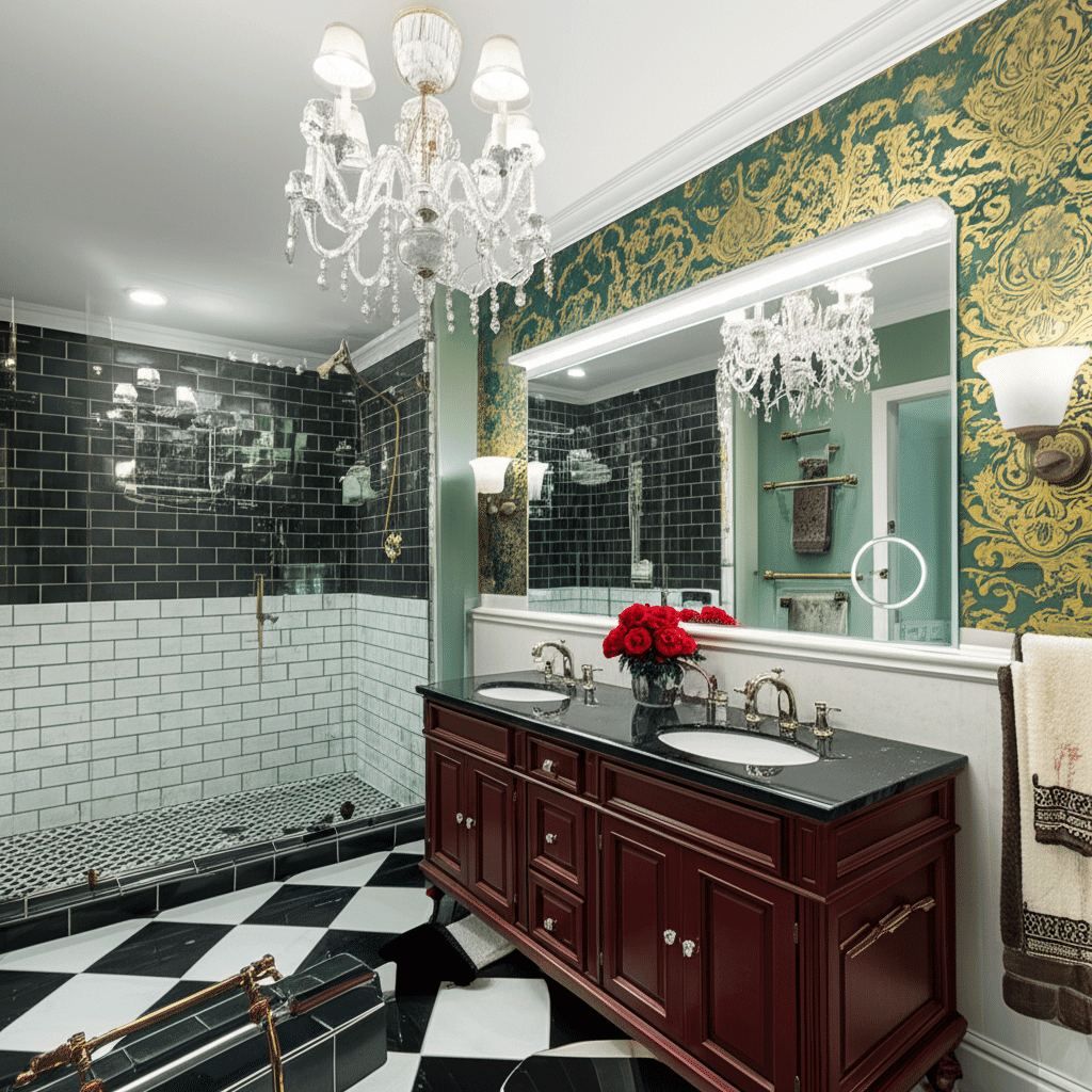 Lighted Bathroom Wall-Mounted Mirror – LED Mirror for Modern Washrooms