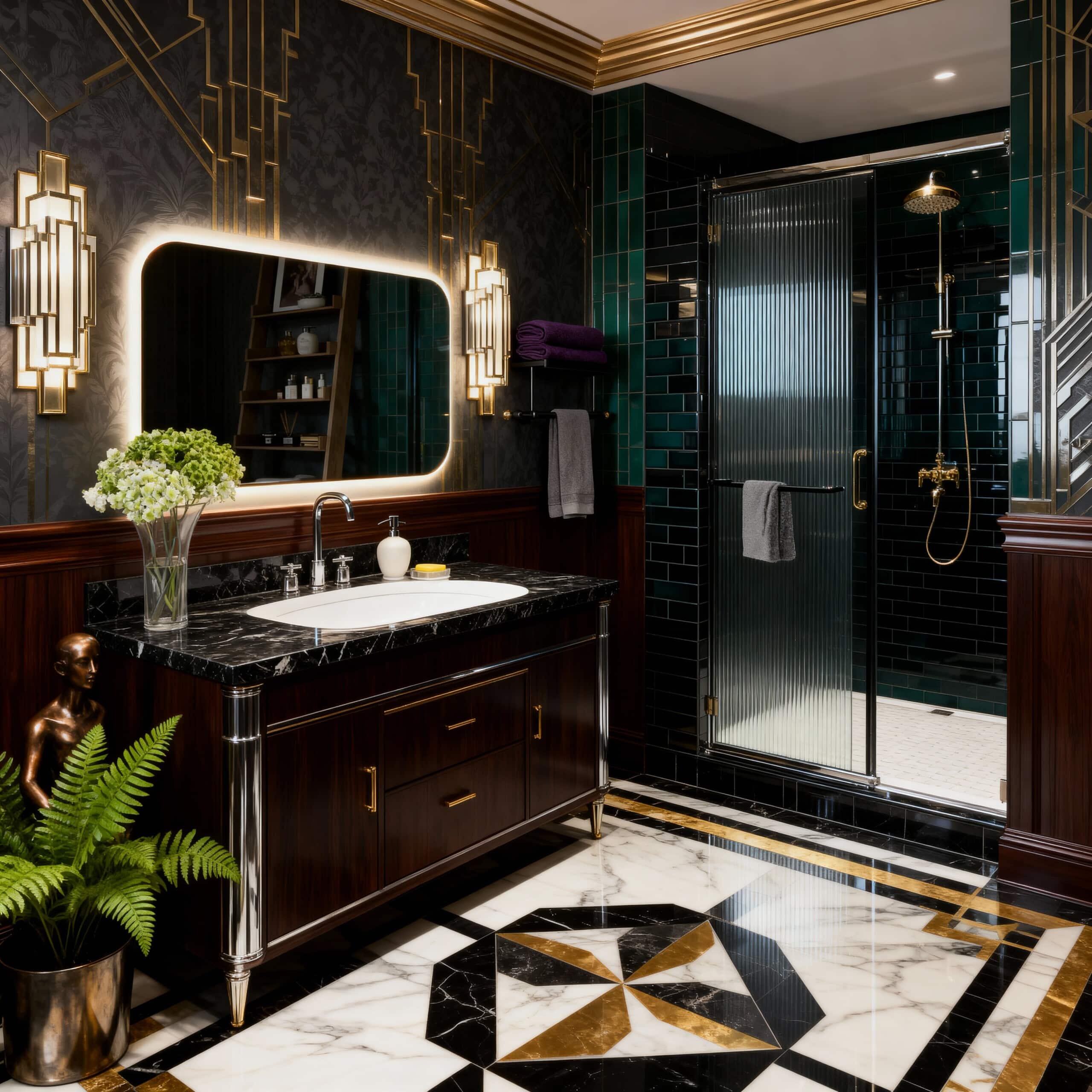 Rectangular LED Vanity Mirror with Rounded Corners
