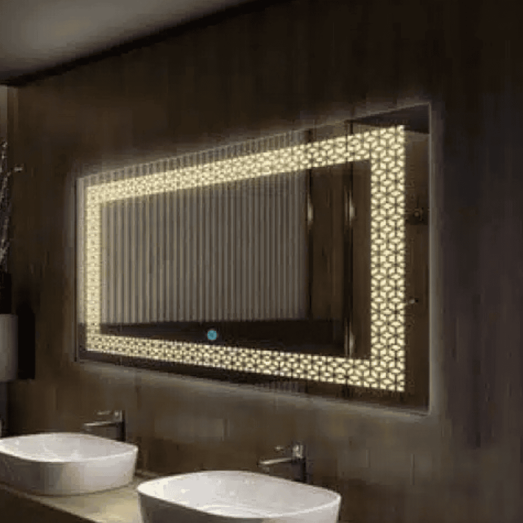 Illuminated SC LED Mirror - Smart Anti-Fog Bathroom Mirror with Touch Control (Multiple Sizes)