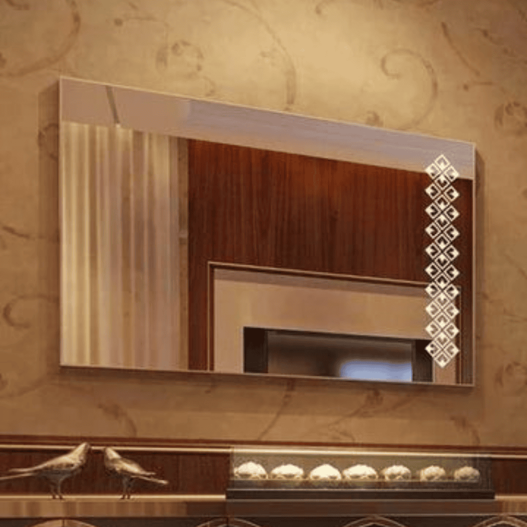 Modern Wall Mirror with Decorative Pattern
