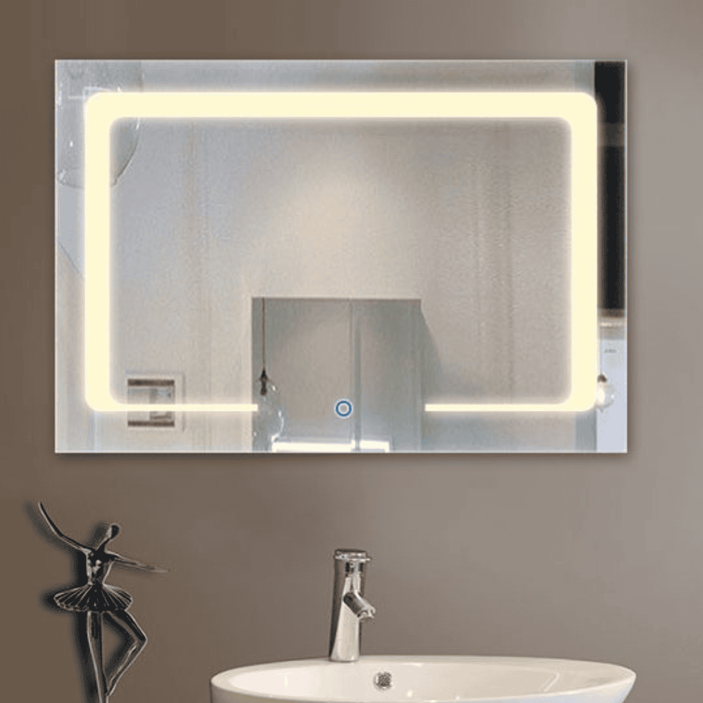 Illuminated S3 LED Mirror – Dimmable Touch Sensor, Anti-Fog & Energy-Efficient Design