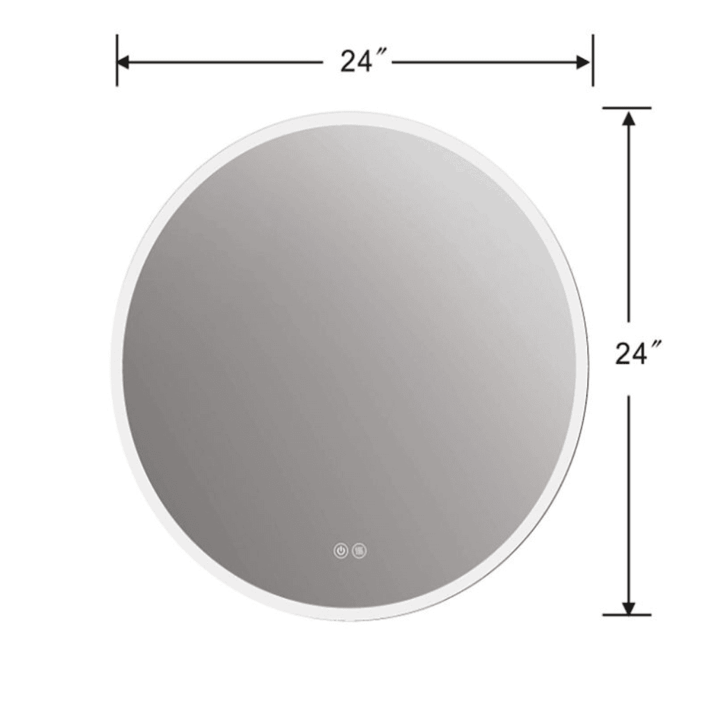 HummingGlow Oval LED Mirror – Artistic Elegance for Modern Bathrooms