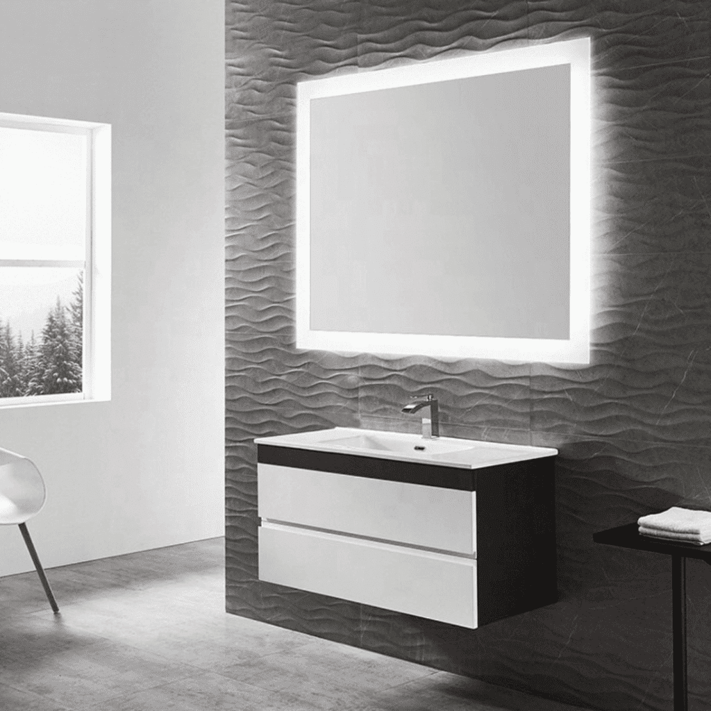 Halo Tall Light Mirror – Vertical LED Backlit Mirror for Modern Interiors
