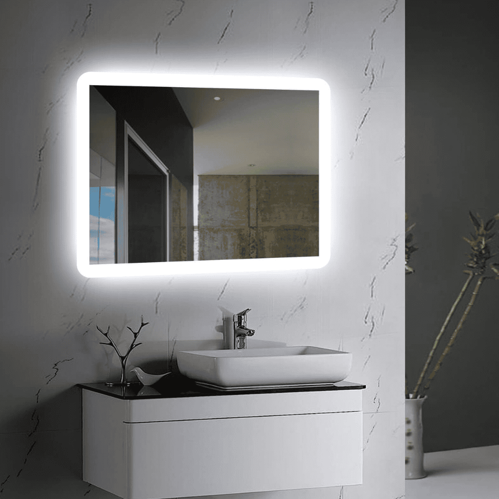 Illuminated LED Mirror India – Rectangular Mirror with Soft Border Lighting