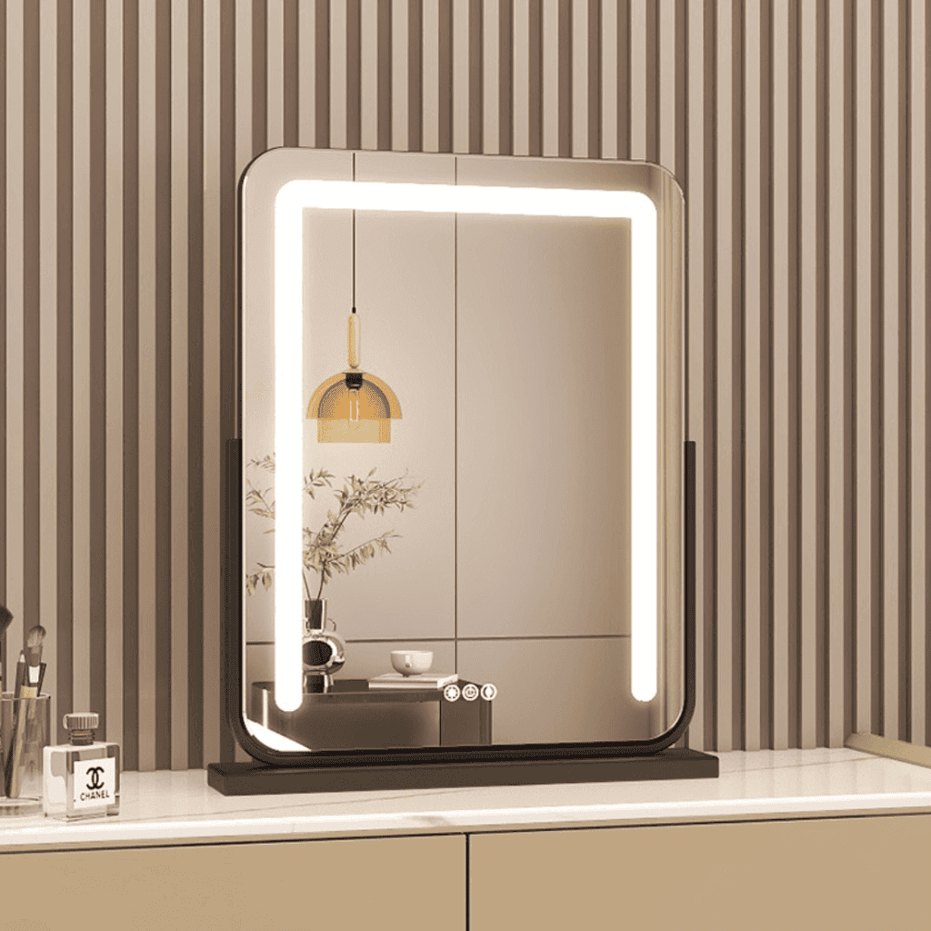 Hollywood Vanity Mirror with Multi-Color LED Lights – Touch Sensor, Dimmable & Rotatable