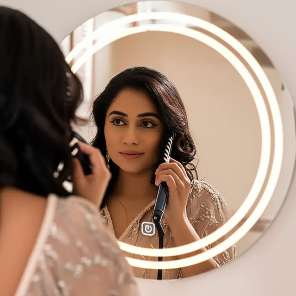 Double Ring Round LED Bathroom Mirror