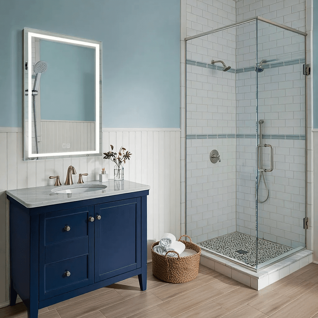 LumaEdge Smart LED Mirror – Tri-Color Light with Anti-Fog Feature
