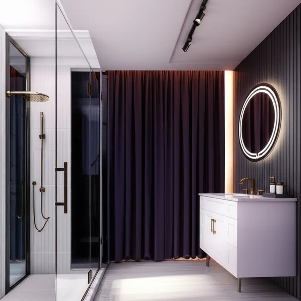 Double Ring Round LED Bathroom Mirror