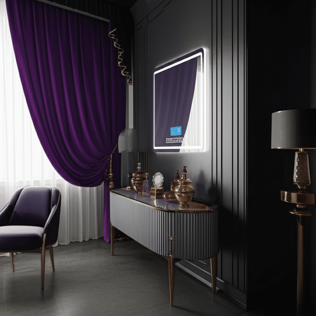 Premium Smart Bathroom Mirror with Clock