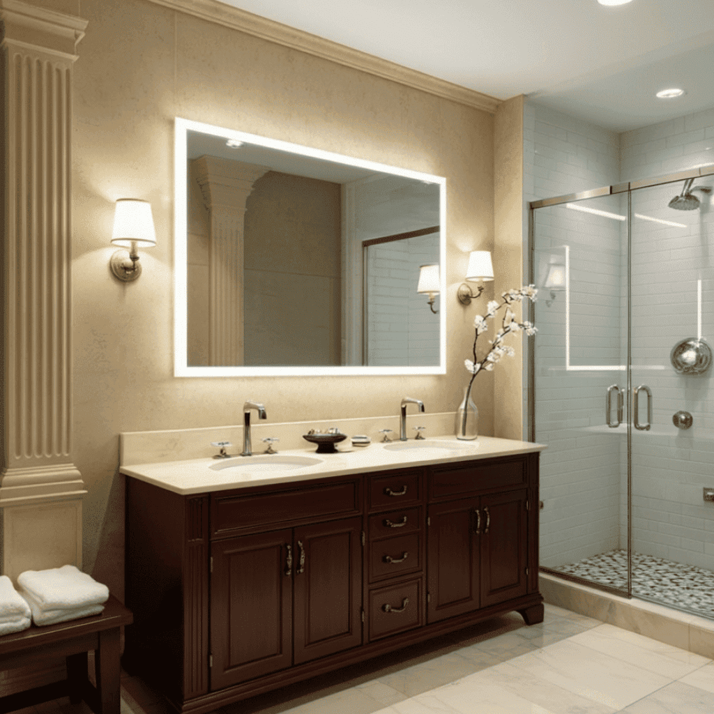 LumiEdge™ Modern LED Backlit Bathroom Mirror – Ultra-Bright Series