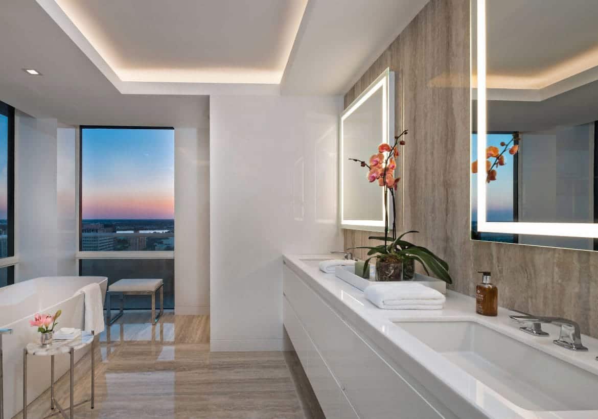 Illuminating & Creative LED Mirror Design Ideas - Sebring Design Build
