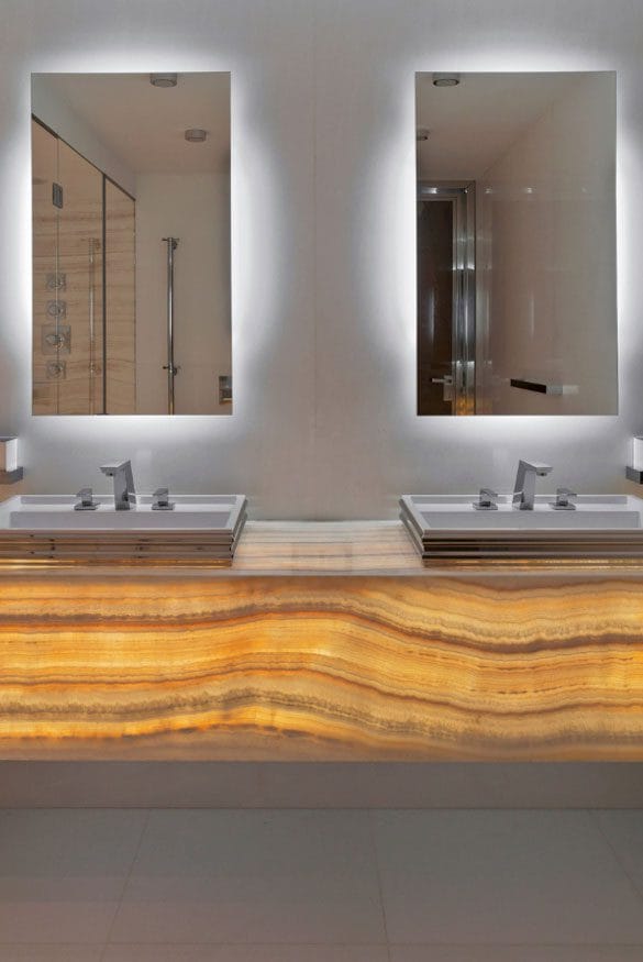 Illuminating & Creative LED Mirror Design Ideas - Sebring Design Build