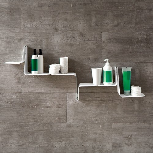 modern shelves for the shower.