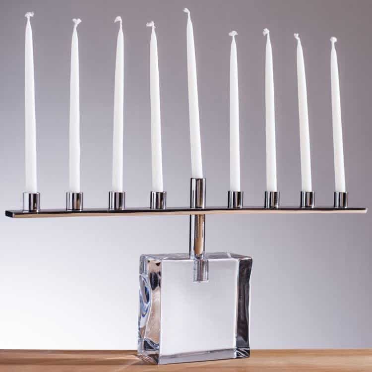 Woodbury Menorah from Simon Pearce