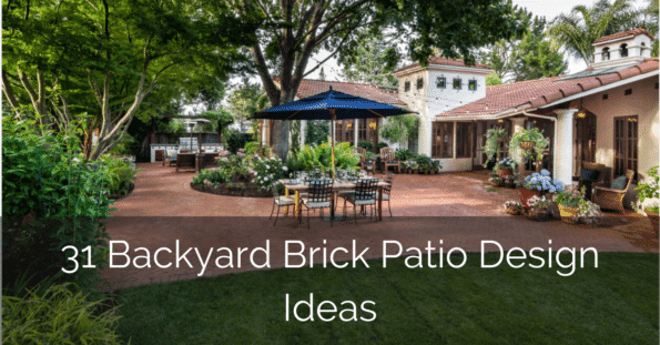 backyard brick patio ideas F0