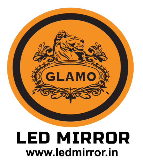 Gold Frame Vertical LED Mirror – Luxury Slim Design for Modern Spaces