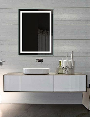 2025 Modern Salon Style Rectangular illuminated Led mirror b