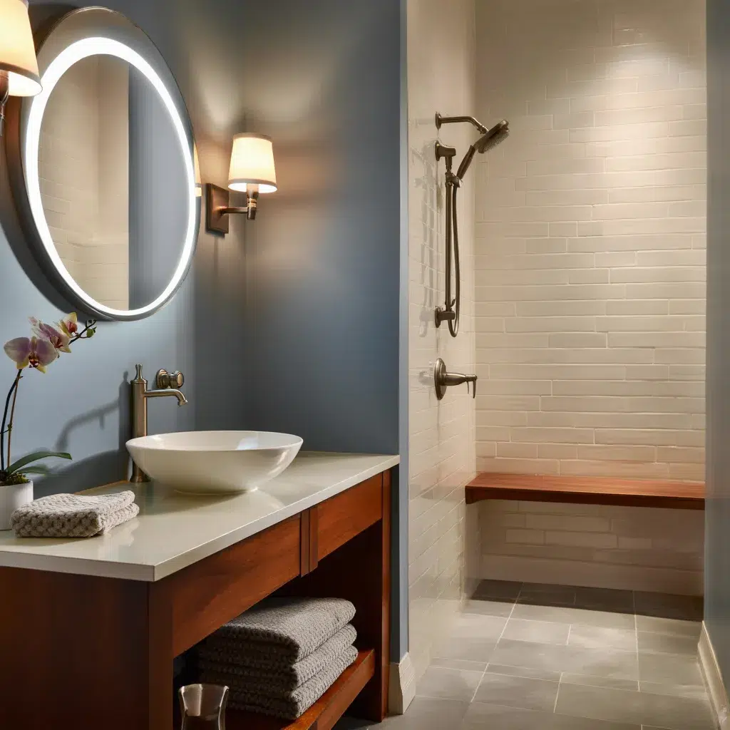 New style wall mounted large round vanity mirror magic android barber shop mirror led bath mirrors for salon mall 2
