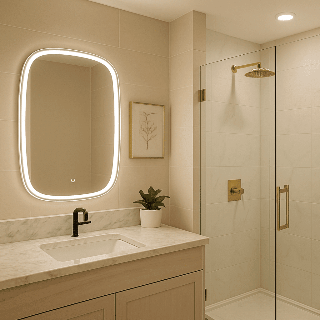 Premium Oval Backlit Mirror for Modern Interiors